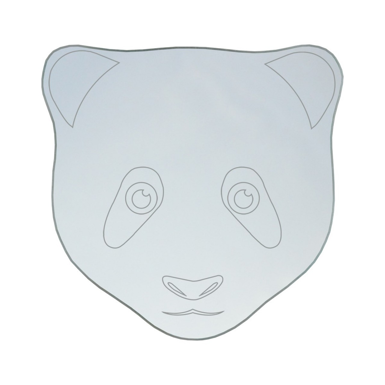 مرآة أطفال للنقطة العمياء Kiva Panda مقاس 115×115 مم الرسومات الفنية