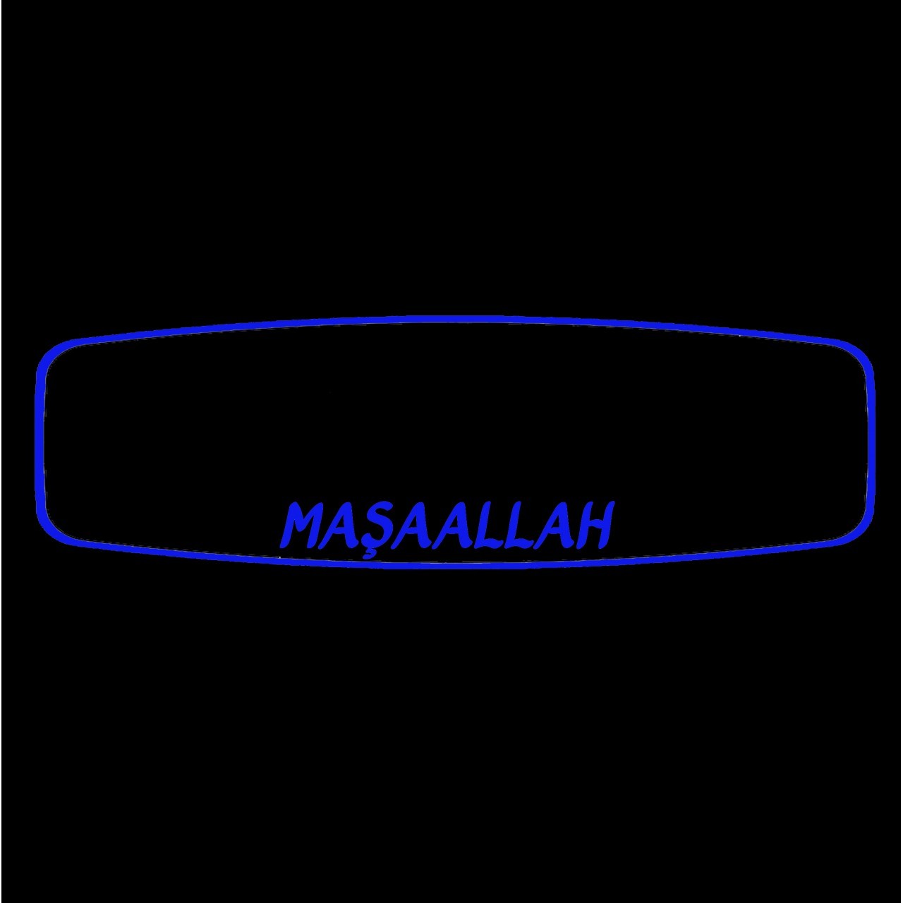 CıCı SLEEVE-2 R450 D/ YAKAMOZ / BLUE (ما شاء الله التركي) مرآة الرؤية الخلفية الداخلية المضيئة 300X80 ملم