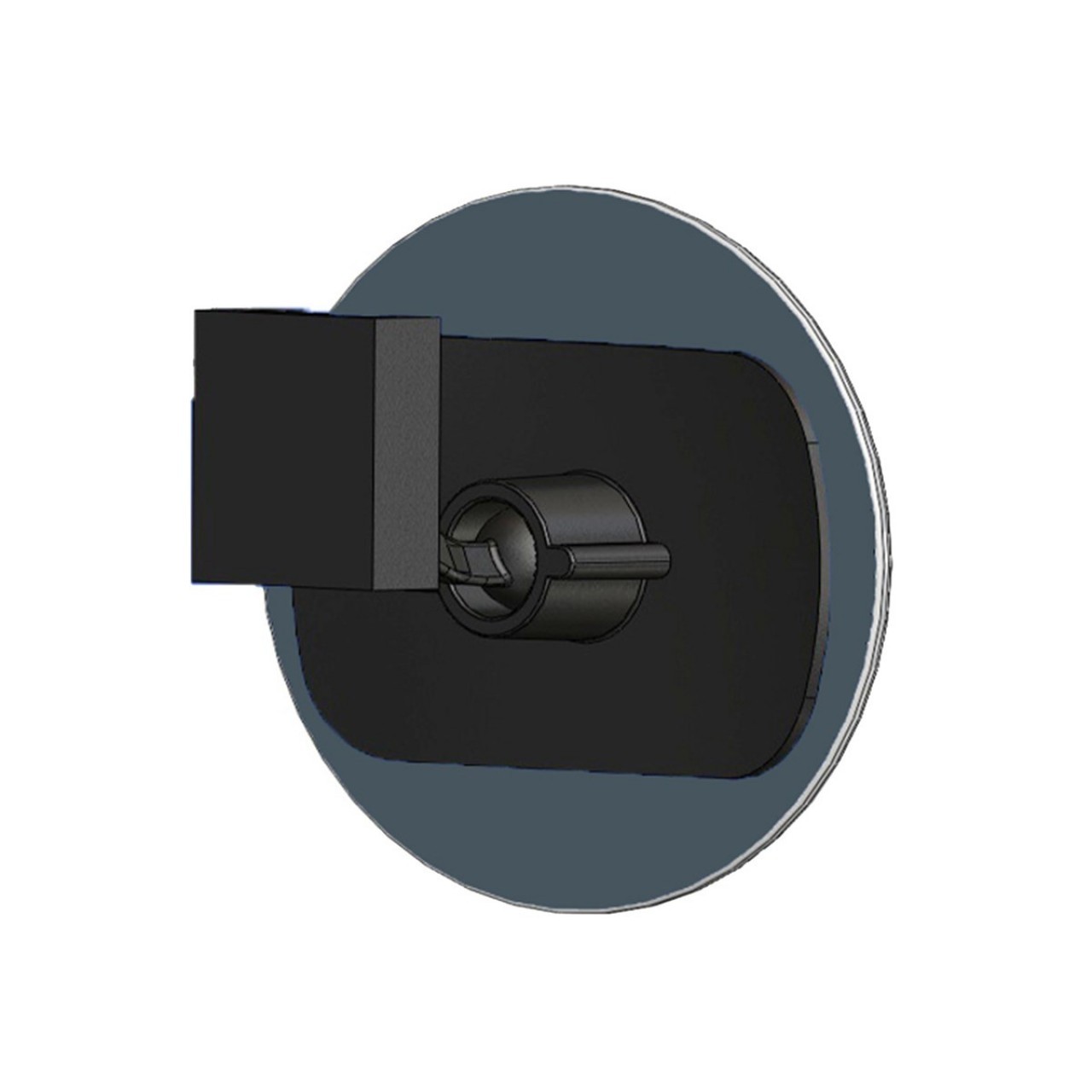 مرآة الرؤية الخلفية الداخلية الشاملة بذراع Ufo Bent Arm r450 Ø140 mm