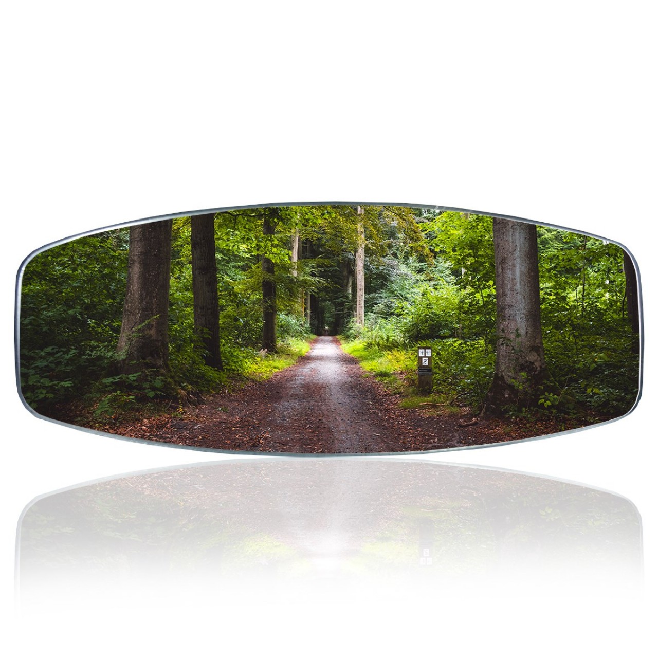 Universal Interior Rear View Mirror with Machete-1 Rubber r450 320x115 mm TECHNICAL DRAWINGS
