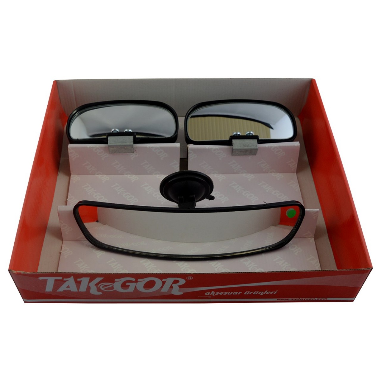 Gözcü 2+1 Suction Instructor Mirror Set Black TECHNICAL DRAWINGS