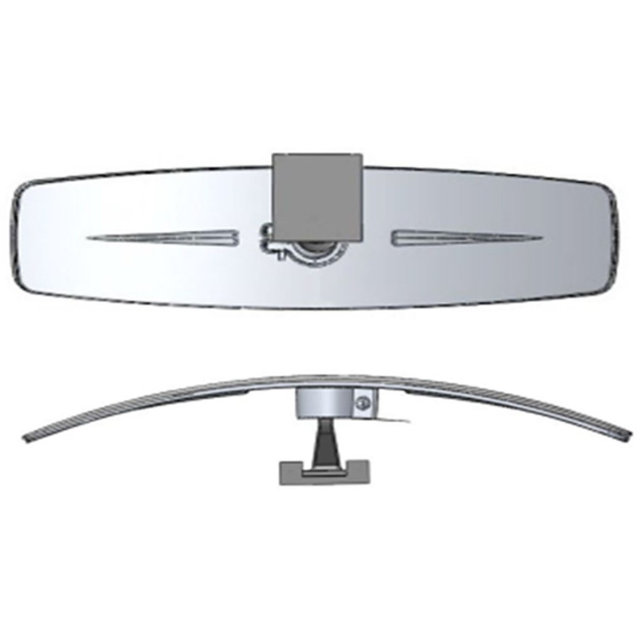 Air-Air Tilted Arm Gilded Universal Interior Rear View Mirror r320 290x85 mm