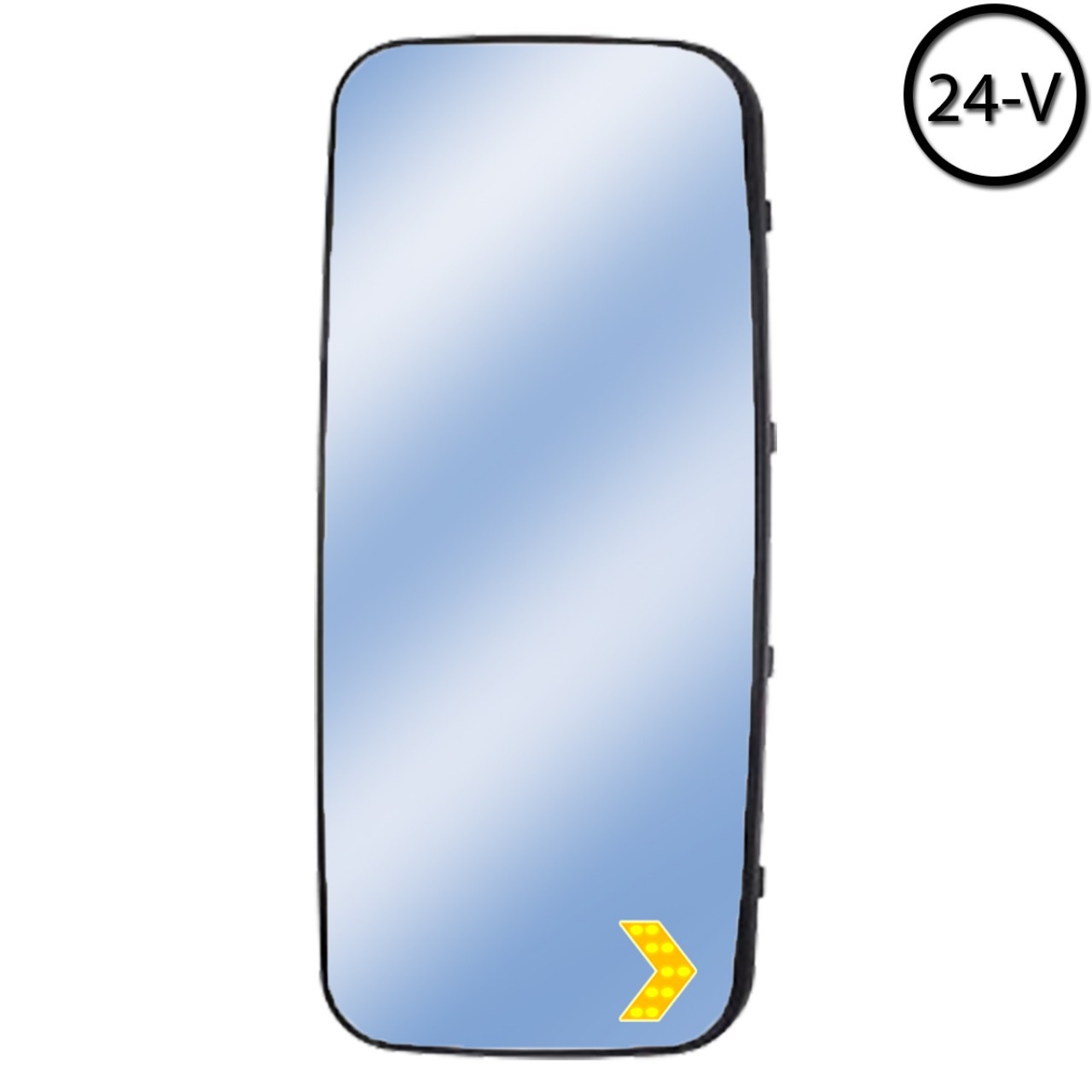 Axor Ym Heated, Tab, Signal, Plastic-backed, Right Mirror Glass 24V 215x435 mm 002 811 46 33