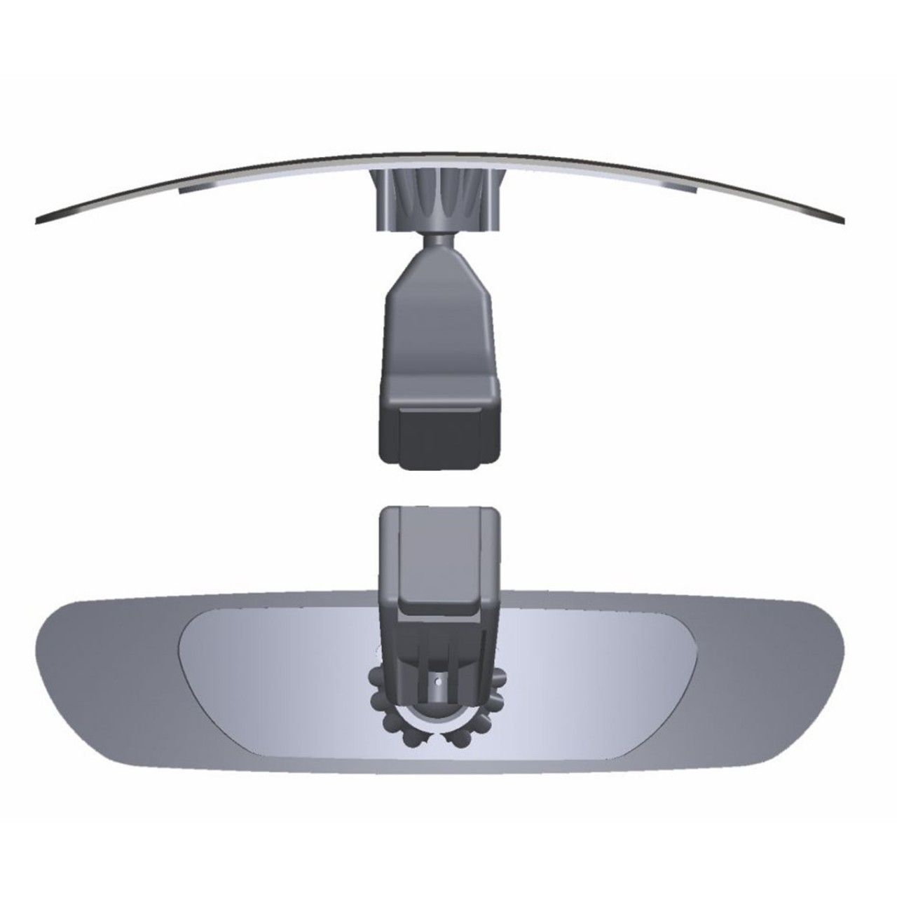 O-va Şahin Footed-4 Gilded Universal Interior Rear View Mirror 200x52 mm