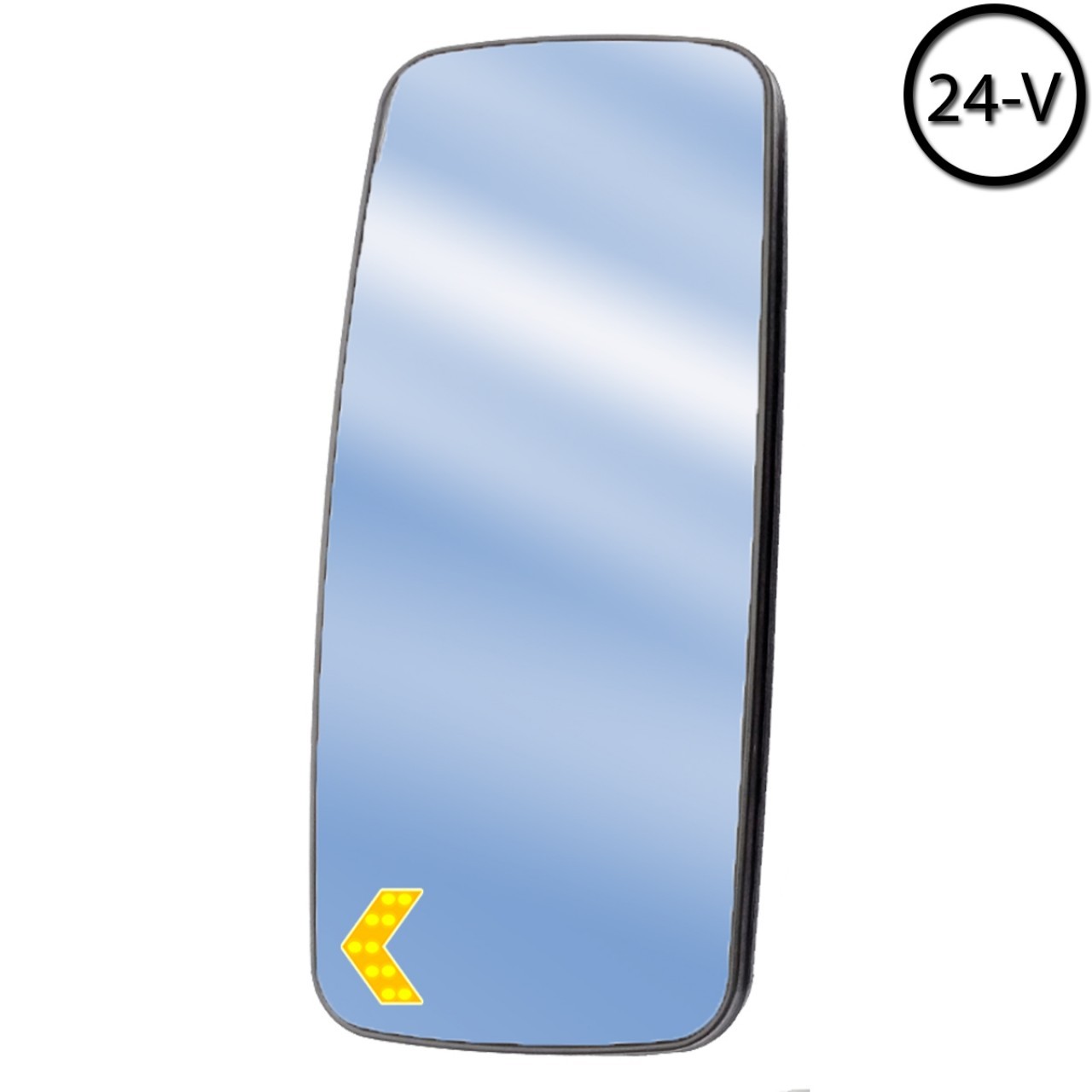 Axor Atego Heated Signal Plastic-backed Left 3 mm Mirror Glass 24V 380x170 mm 001 811 3433