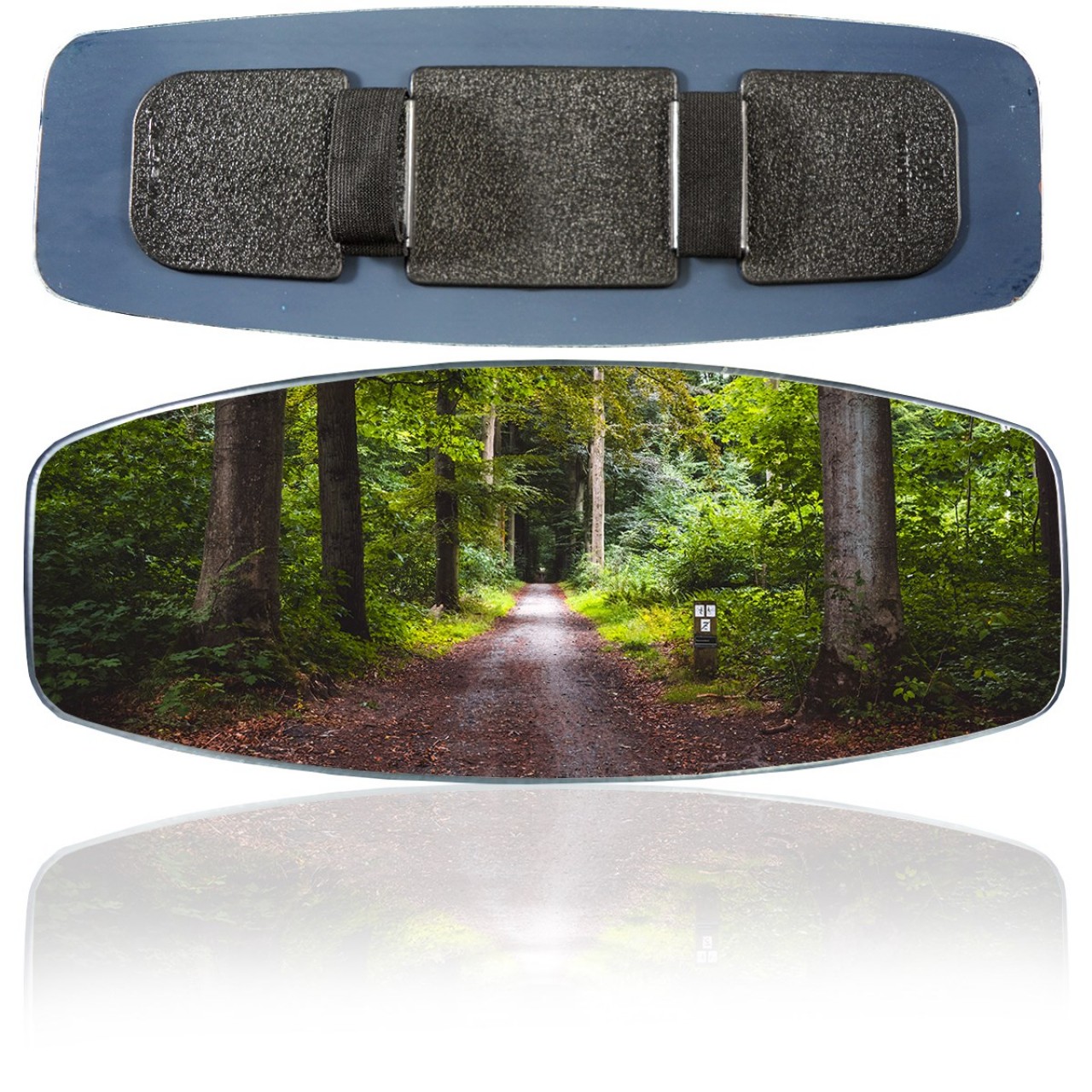 Universal Interior Rear View Mirror with Machete-1 Rubber r450 320x115 mm