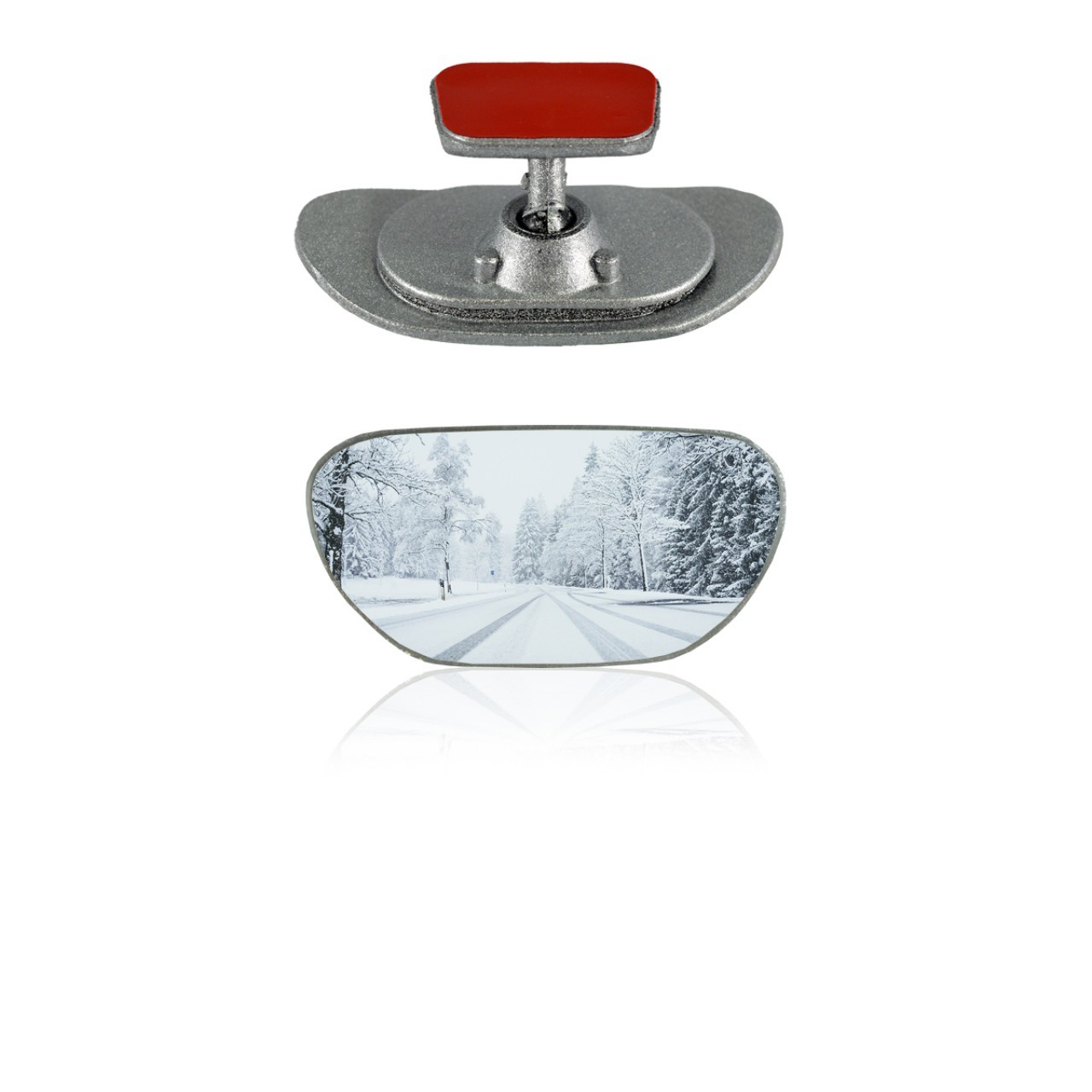 O-va Adhesive-1 Silver Gilded Interior Rear View Mirror 96x42 mm