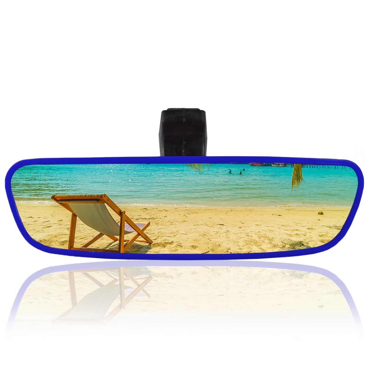 Universal Diamond Şahin Ayaklı-4 Interior Rear View Mirror 212x59 mm Blue