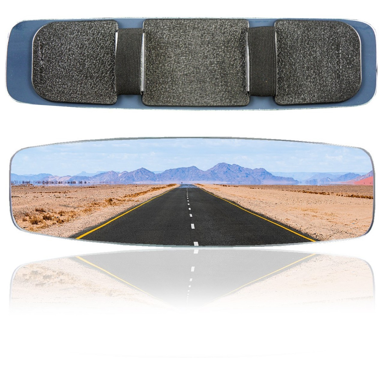 Cici Plug-2 Rubber Universal Interior Rear View Mirror r450 300x80 mm