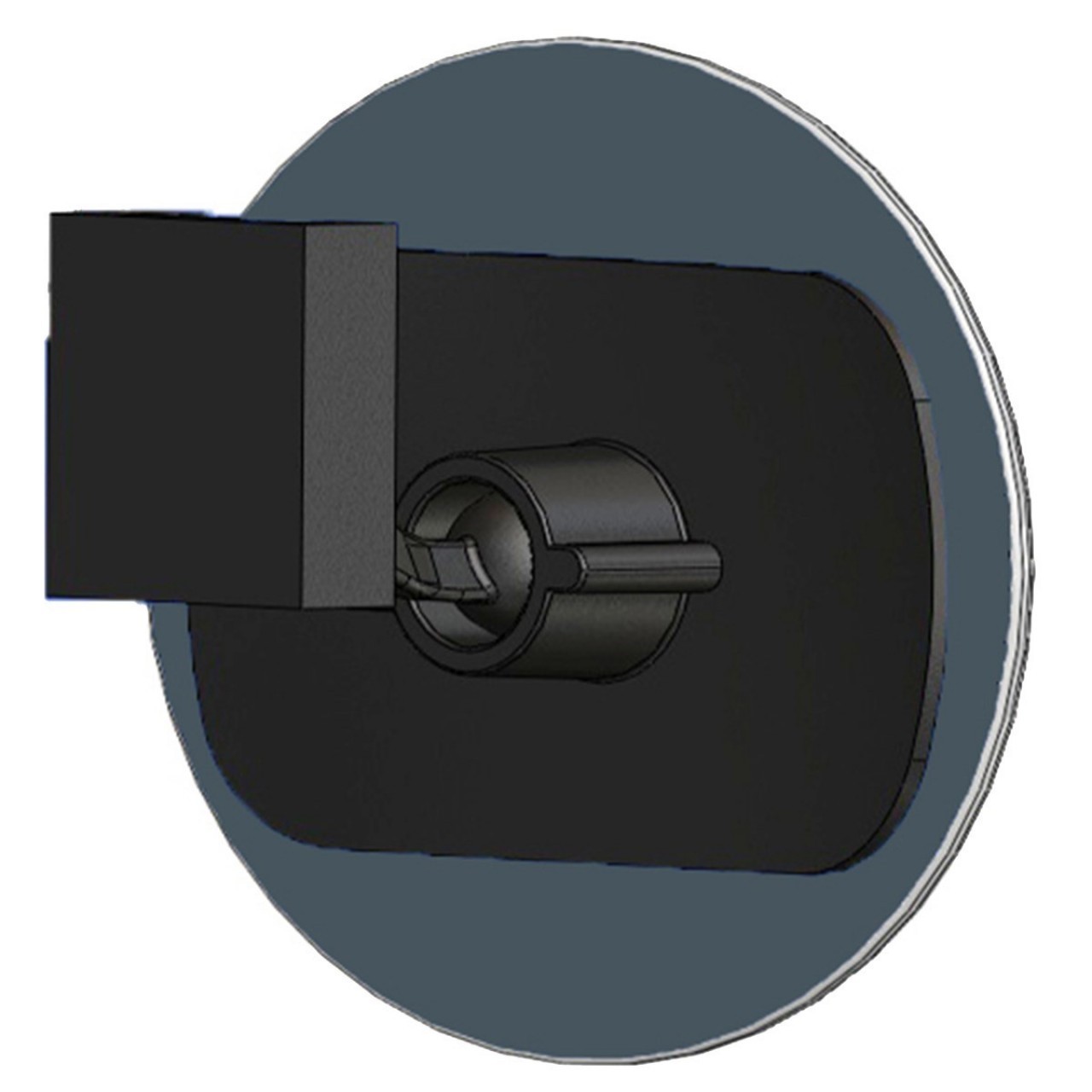 Universal Interior Rearview Mirror with Ufo Arm r1800 Ø210 mm