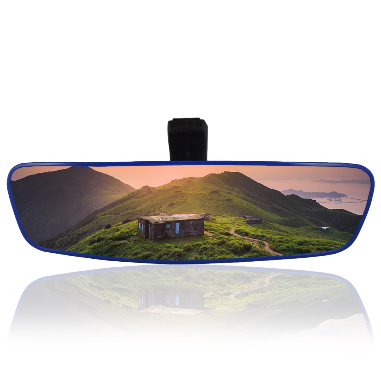 Universal Diamond Şahin Ayaklı-6 Interior Rear View Mirror 277x73 mm Blue