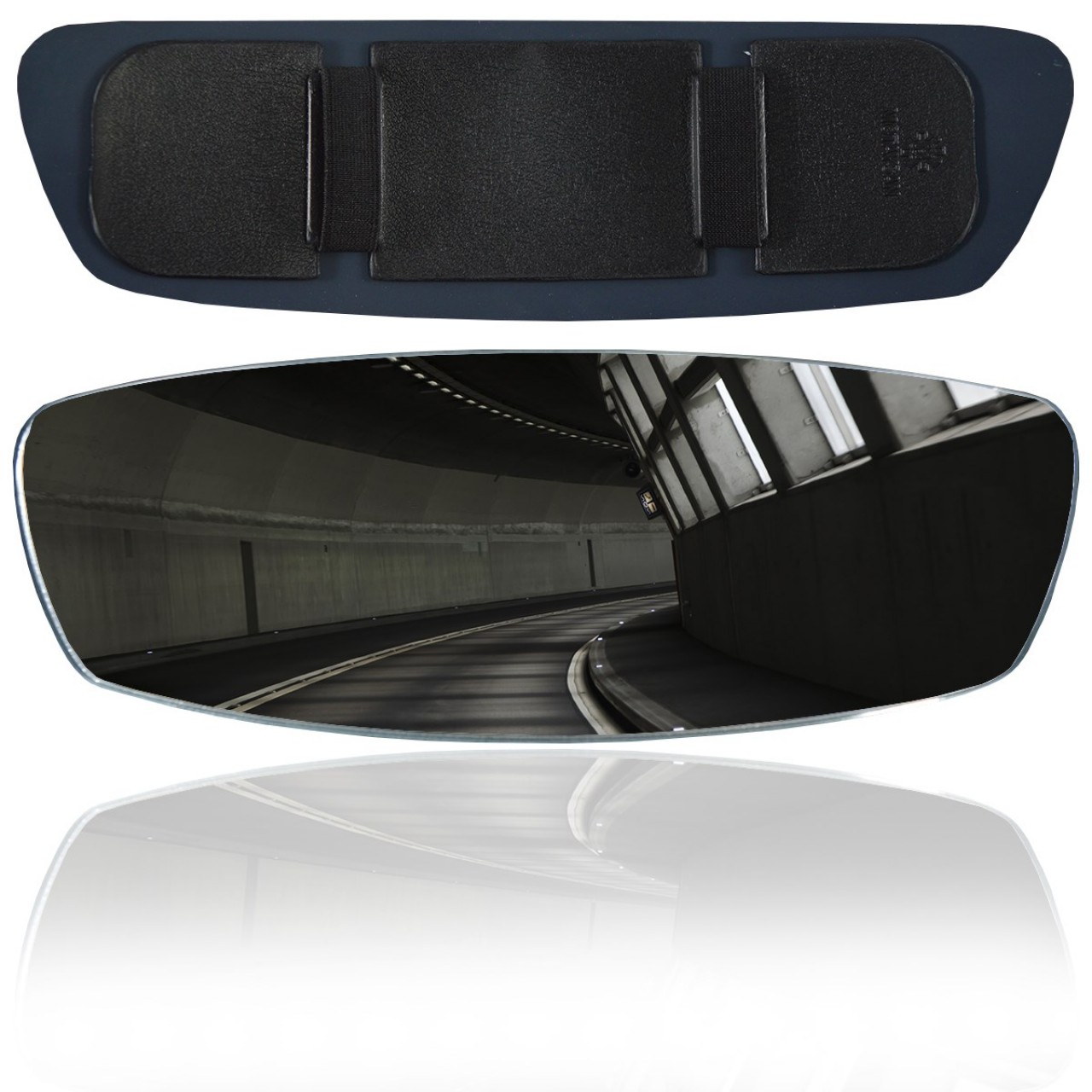 Universal Interior Rearview Mirror with Sapphire Plug-1 Rubber r320 300x90 mm
