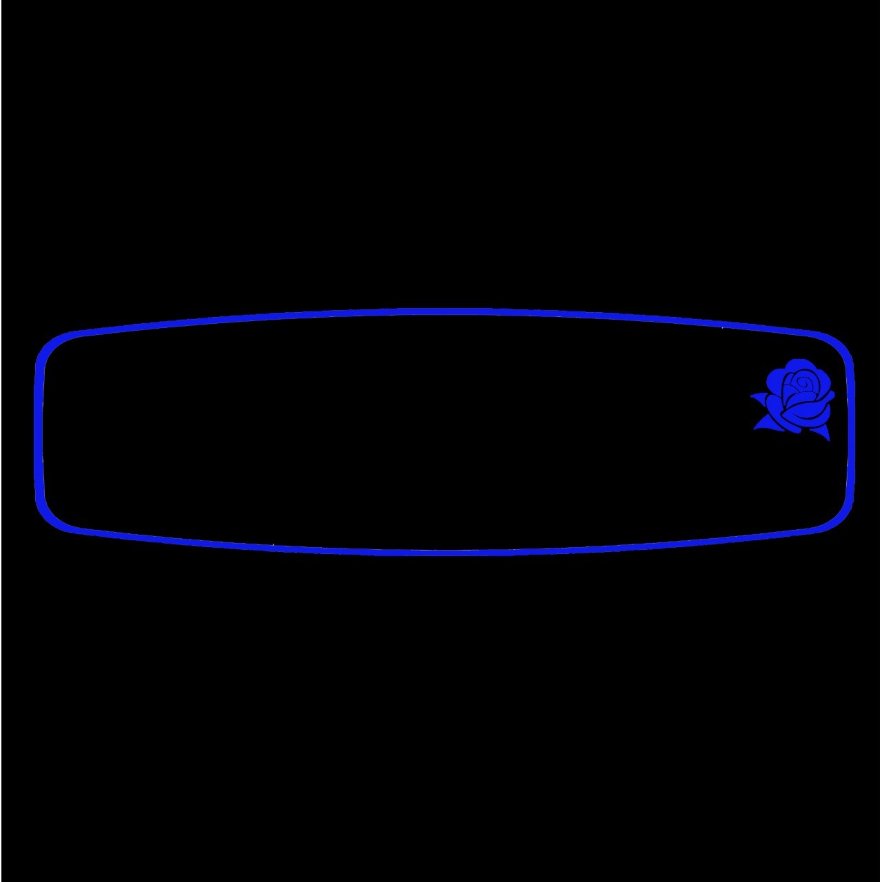 CICI ŞAHİN AYAKLI-2 R450 / YAKAMOZ / BLUE (ROSE) Illuminated Interior Rear View Mirror 300X80 mm