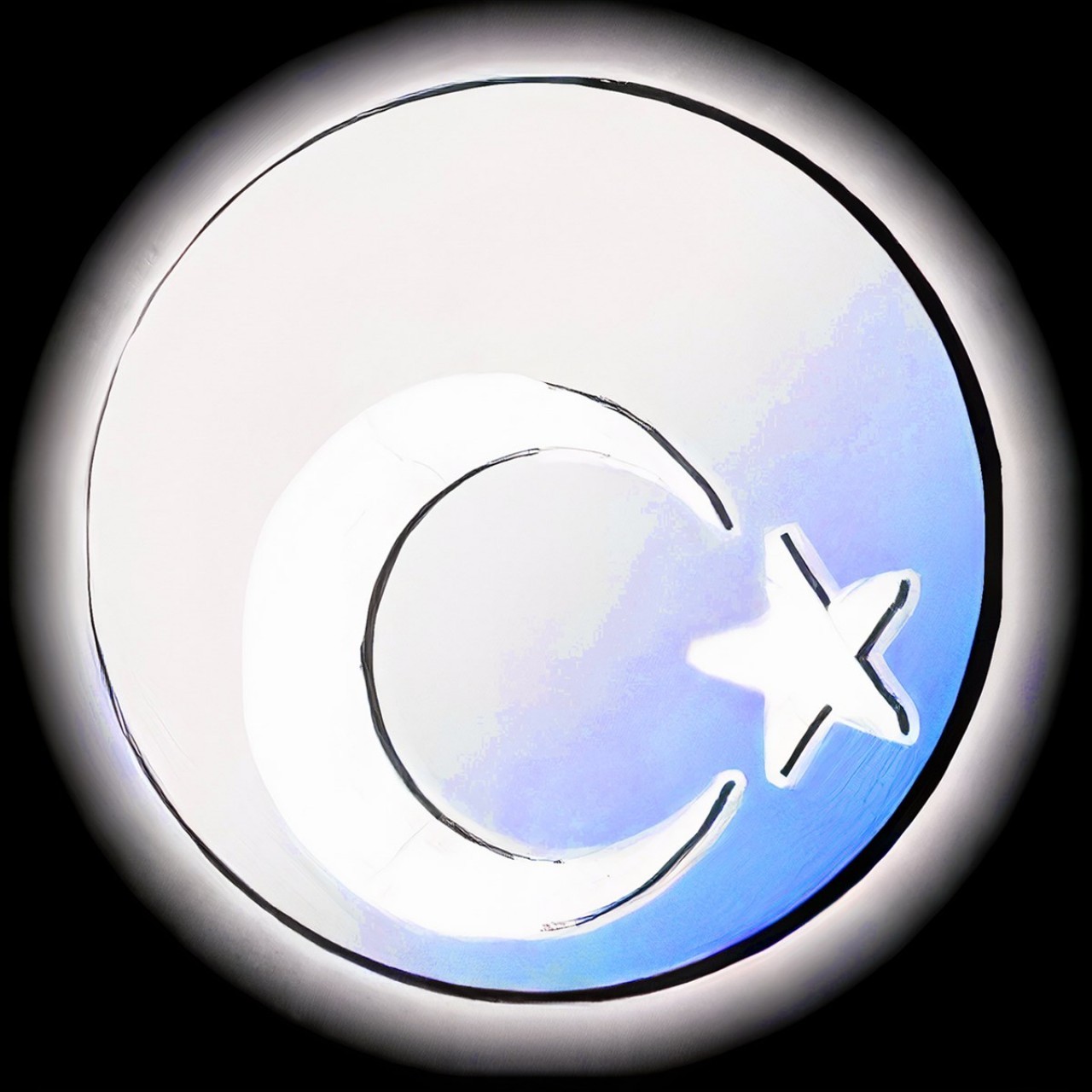 Lens Moon Star Illuminated Interior Rear View Mirror 120 mm