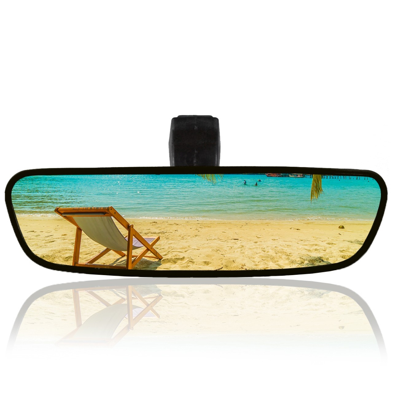 Universal Pırlanta Şahin Ayaklı-4 Interior Rearview Mirror 212x59 mm Black
