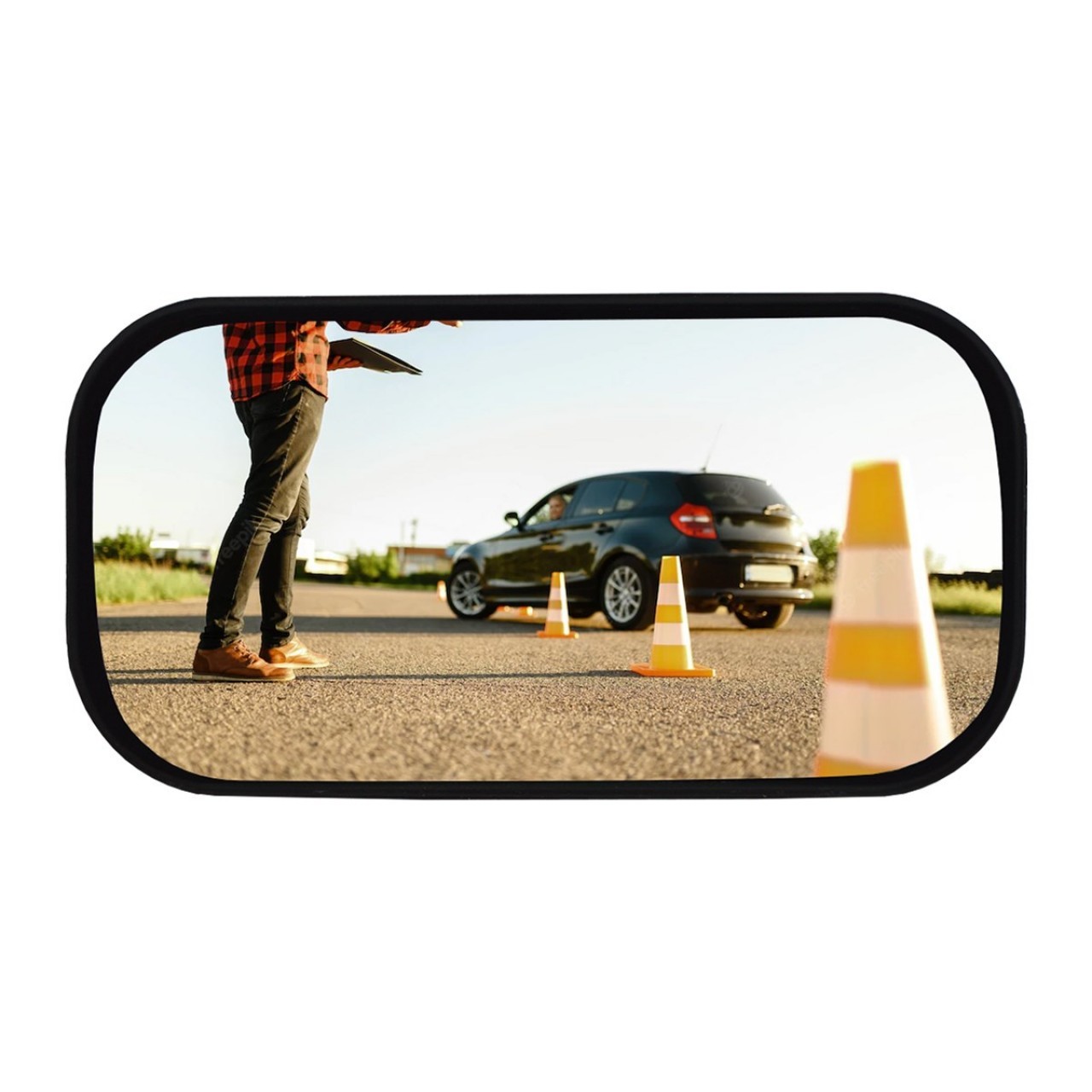 TakTak-3 Adhesive Trainer Blind Spot Mirror 137x72 mm
