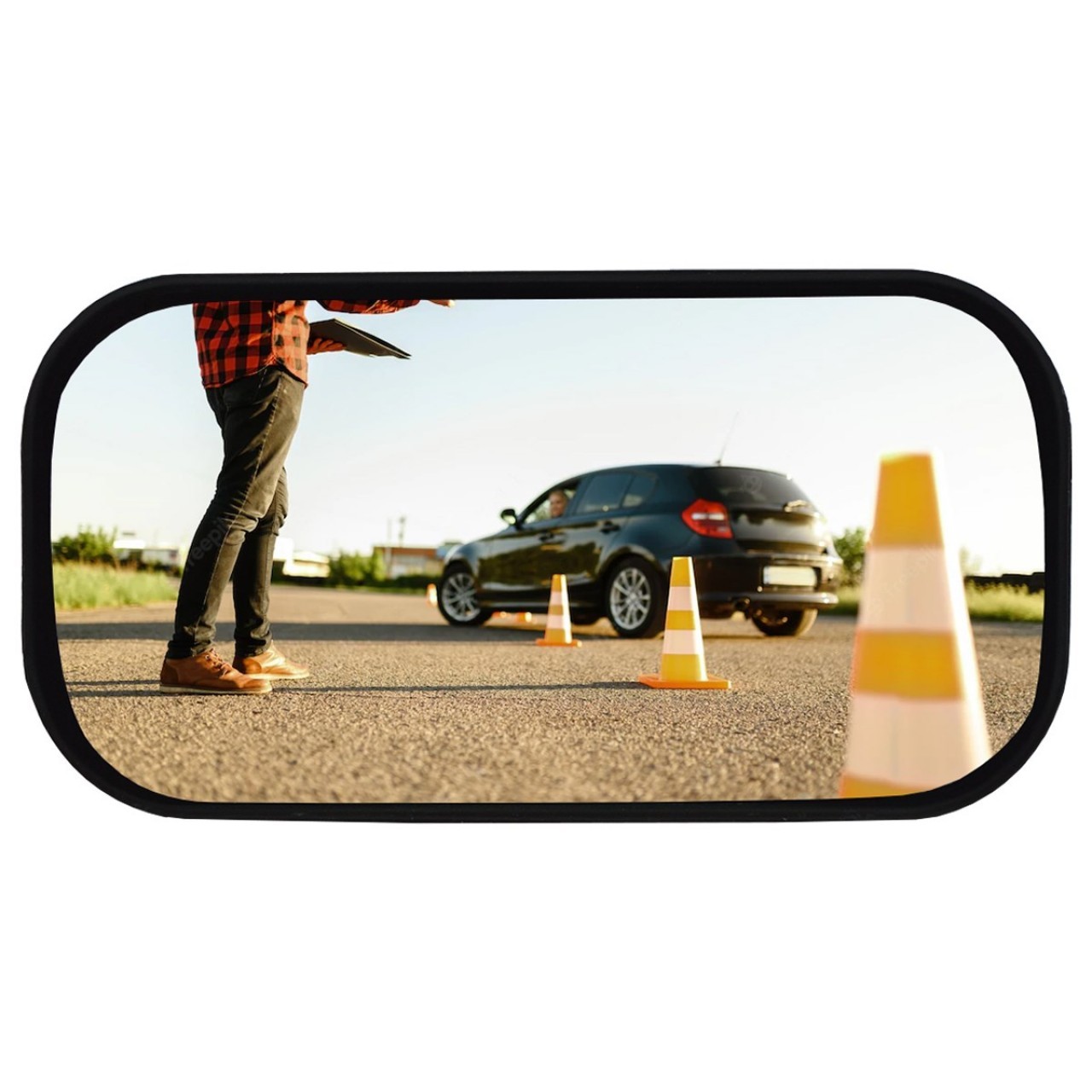 TakTak-4 Adhesive Trainer Blind Spot Mirror 178x88 mm