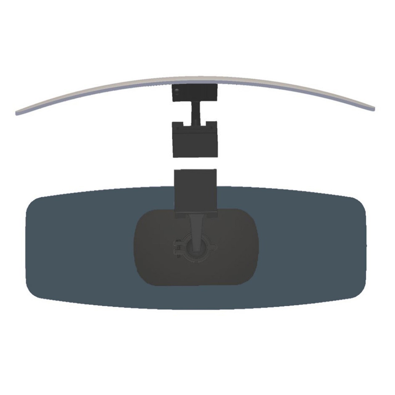Machete Arm-1 Universal Interior Rear View Mirror r1800 320x115 mm