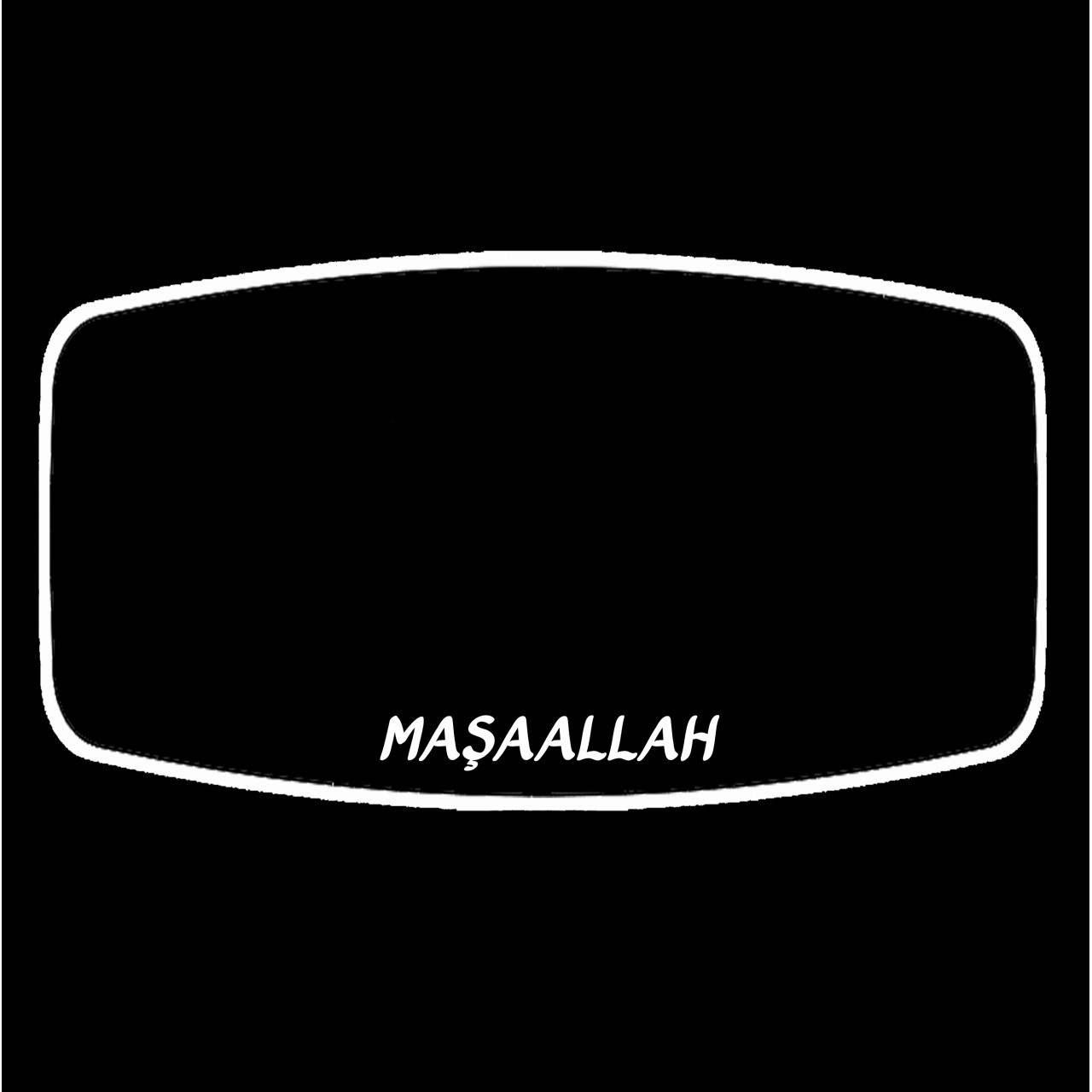 NAZAR ŞAHİN AYAKLI R450/ YAKAMOZ / WHITE ( MAŞAALLAH TURKISH ) Illuminated Interior Rear View Mirror 290x150 mm