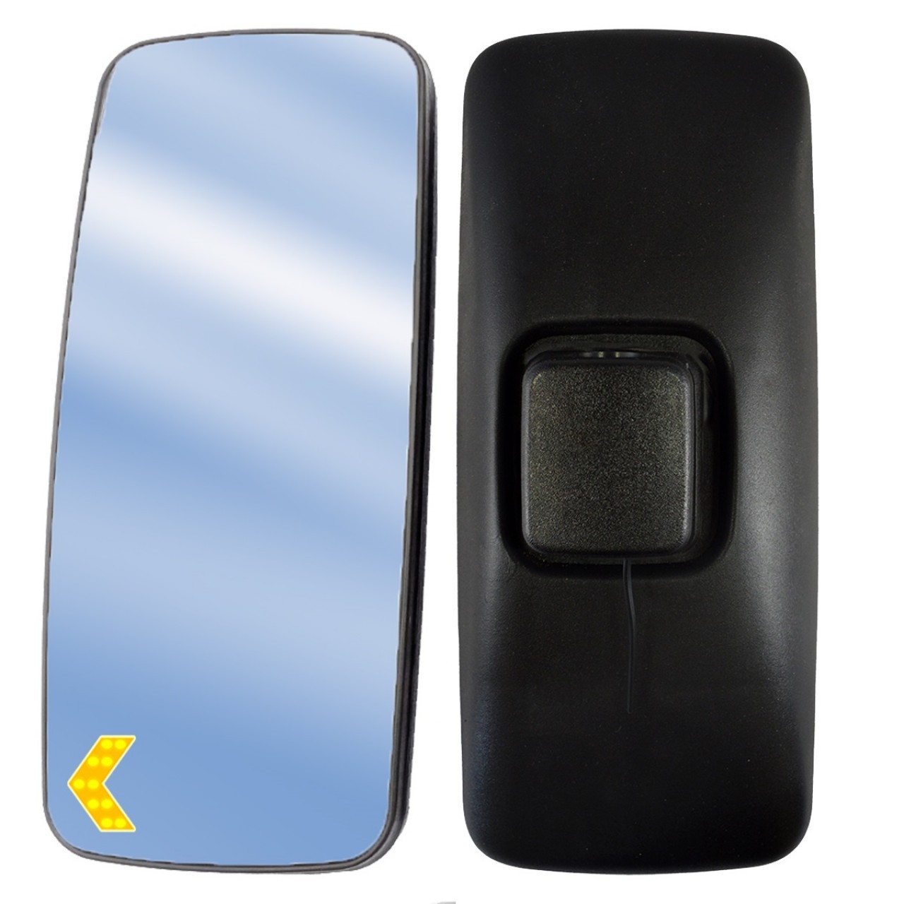 Axor Atego Left Outside Rearview Mirror with Signal and Unheated 395x175 mm
