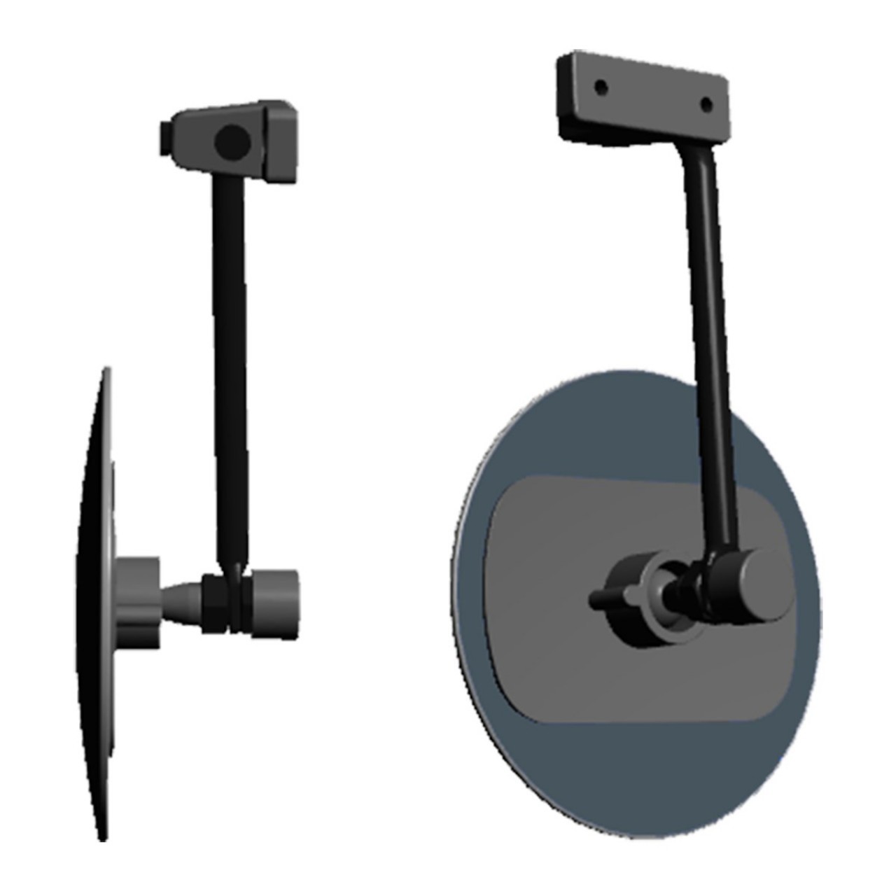 Ufo Universal Interior Rearview Mirror with Knob and Special Arm r1800 140 mm