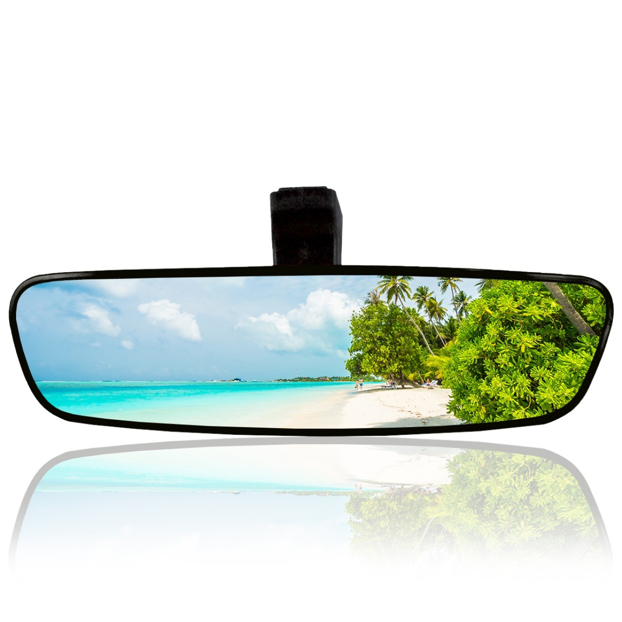 Universal Diamond Pırlanta Şahin Ayaklı-5  Interior Rear View Mirror 249x64 mm Black