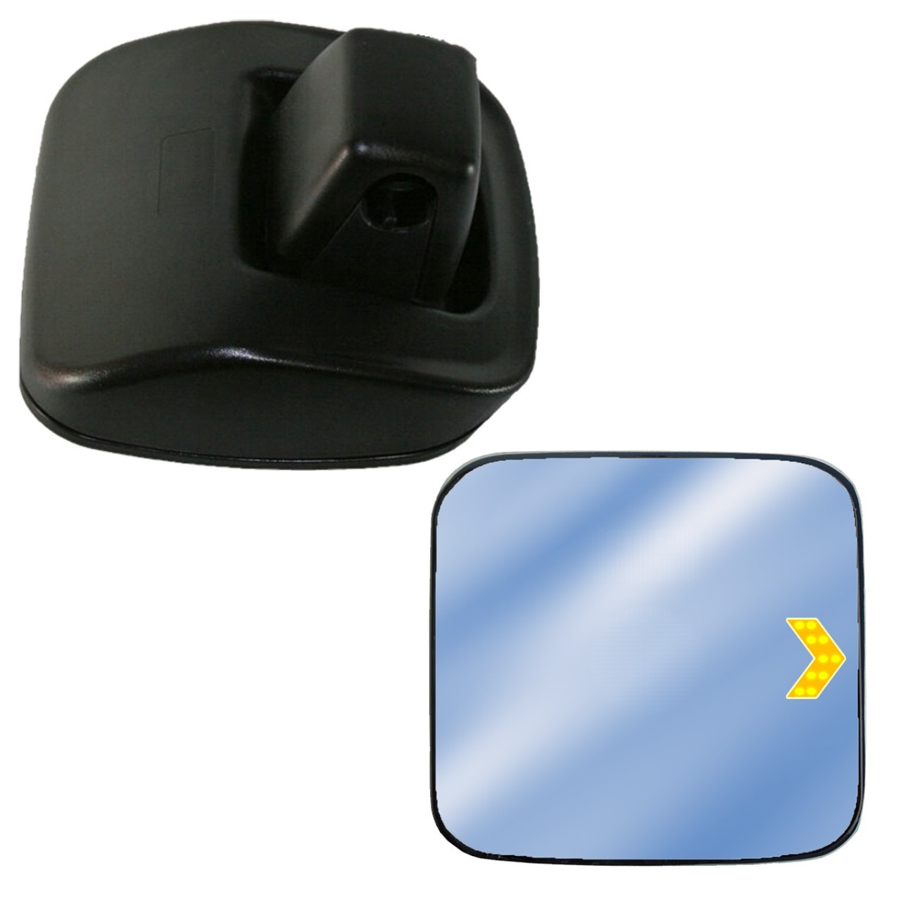 Axor YM Additional Mirror with Signal, Without Resistance, with Tabs 200x215 mm 000 810 1679