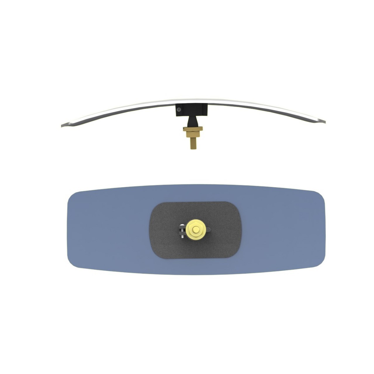 Зеркало заднего вида Machete Knob-2 универсальное внутреннее r450 305x95 мм