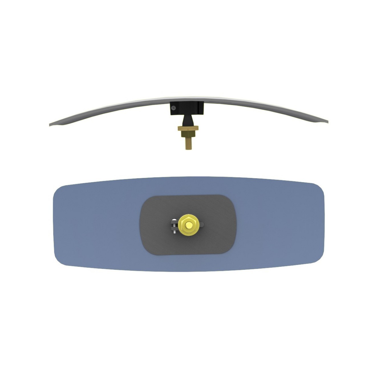 Зеркало заднего вида Machete Knob-1 универсальное внутреннее r450 320х115 мм