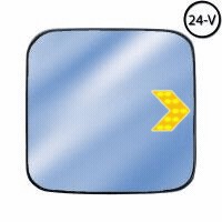 на пластиковой основе с обогревом Atego Axor Actross Resistive, Signal, Plastic Bed Дополнительное зеркальное стекло 24V 201x201 мм 001 811 2133